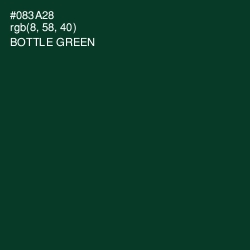 #083A28 - Bottle Green Color Image